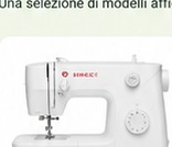 Visual dimostrativo di una macchina da cucire meccanica, non foto esatta del modello